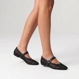 Eunice Mary-Jane Flats - Black