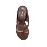 Poh Thong Wedges - Chocolate Brown Micro