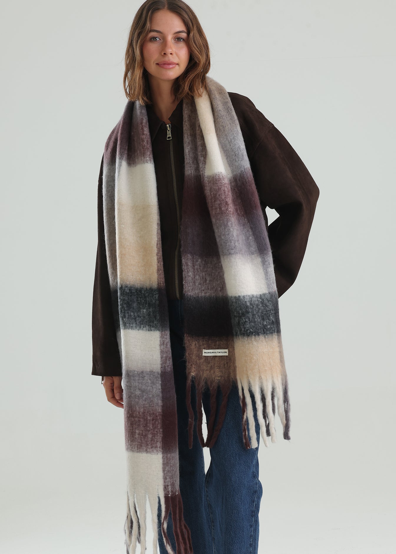 Emma Chunky Check Scarf