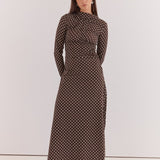 Ashini Long Sleeved Ruched Dress