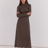 Ashini Long Sleeved Ruched Dress