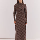 Ashini Long Sleeved Ruched Dress