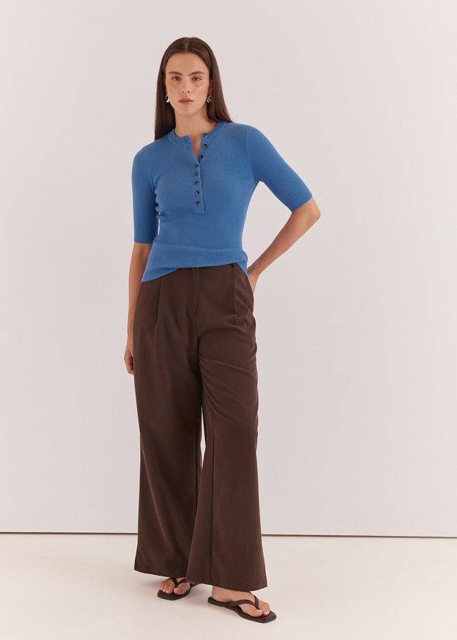 Lilee Rib Knit - Azure