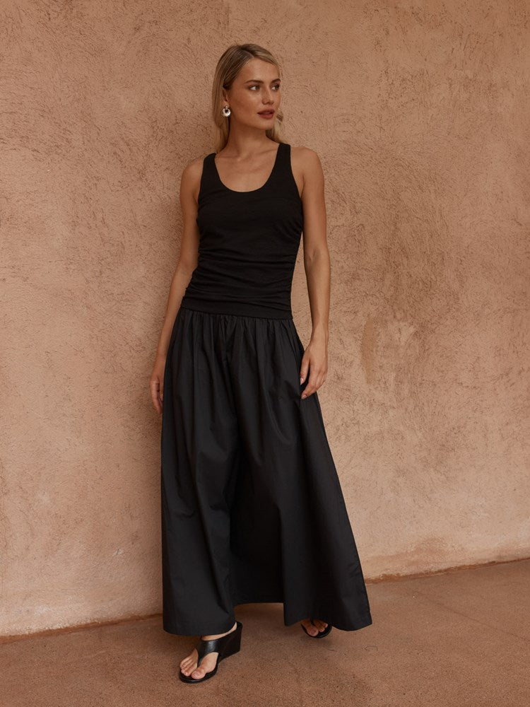 Sass Harris Ruched Dress in Black - view 2