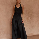 Sass Harris Ruched Dress in Black - view 2