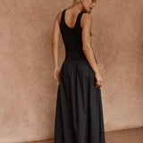 Harris Ruched Dress - Black