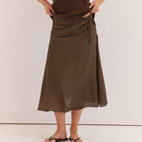 Oriana Ruched Waist Skirt
