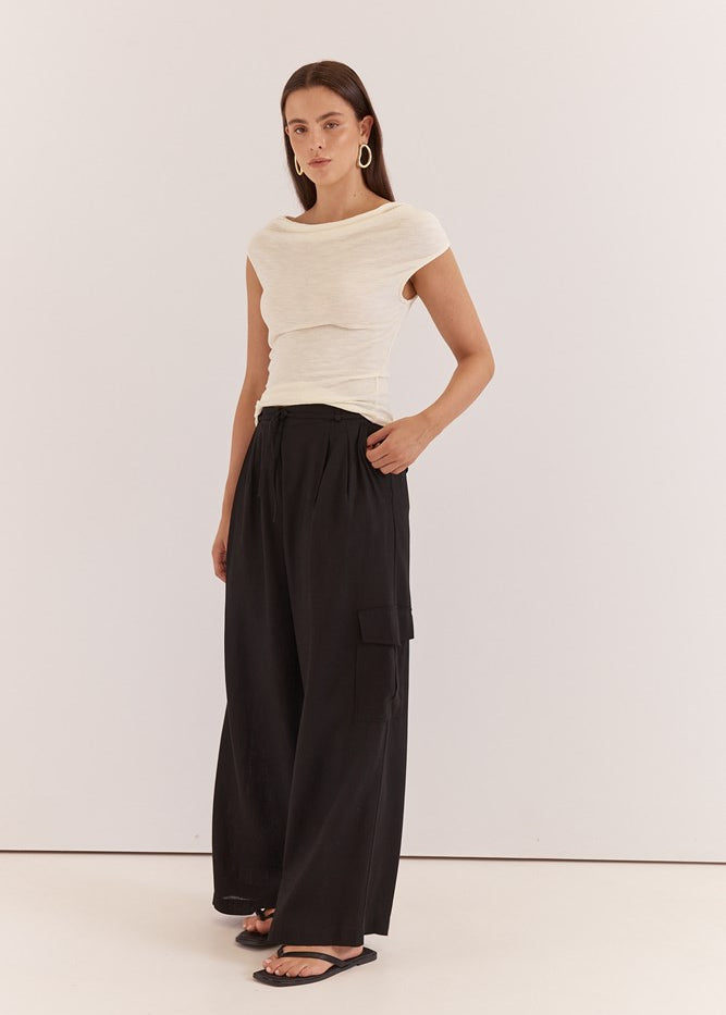 Katia Cargo Trouser - Black