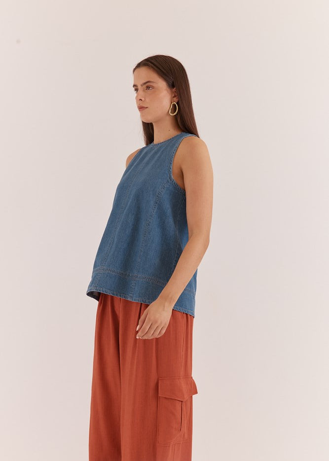 Loretta Denim Tunic