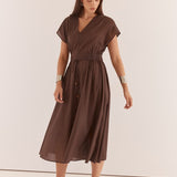Nazalia Tie Waist Dress