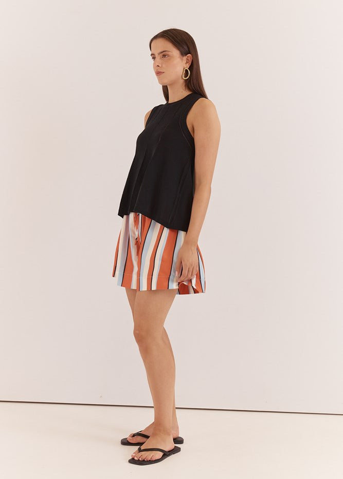 Krista Pointelle Tank - Black