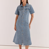 Kara Denim Midi Dress