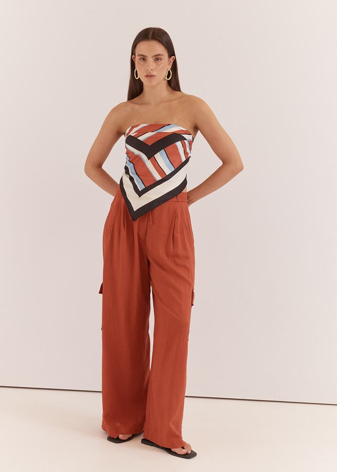 Isa Scarf - Multi Stripe Print