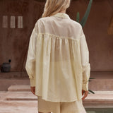 Val Oversized Shirt - Lemon