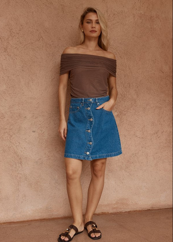 Tipo Wave Denim Skirt