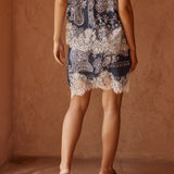 Sass Norah Lace Trim Skirt in Bandana Print - view 3