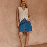 Sass El Knit Vest in Fawn - view 2