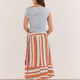 Maribel Asym Wrap Skirt