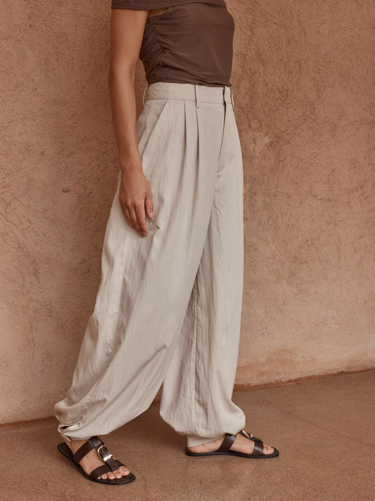 Sass Lucie Soft Balloon Pant in Stone - view 3
