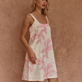 Sass Vienne Mini Shift Dress in Neutral/Pink - view 3