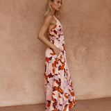 Sass Reese Halter Dress in Peony Print - view 3