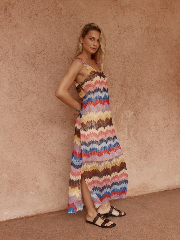 Sass Shiloh Lace Dress in Multi - view 3