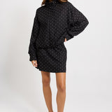 George Spot Mini Skirt - Black / White