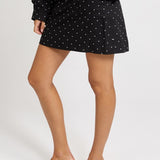 George Spot Mini Skirt - Black / White