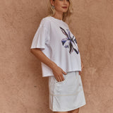 Sass Salore Printed Tee in Lily Print - view 3