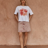 Sass Salore Printed Tee in Peony Print - view 2