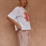 Sass Salore Printed Tee in Peony Print - view 3