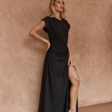 Sass Joni Twist Cap Sleeve Dress in Black - view 3