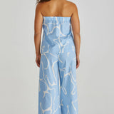 TILDA STRAPLESS TOP - Abstract Daisy