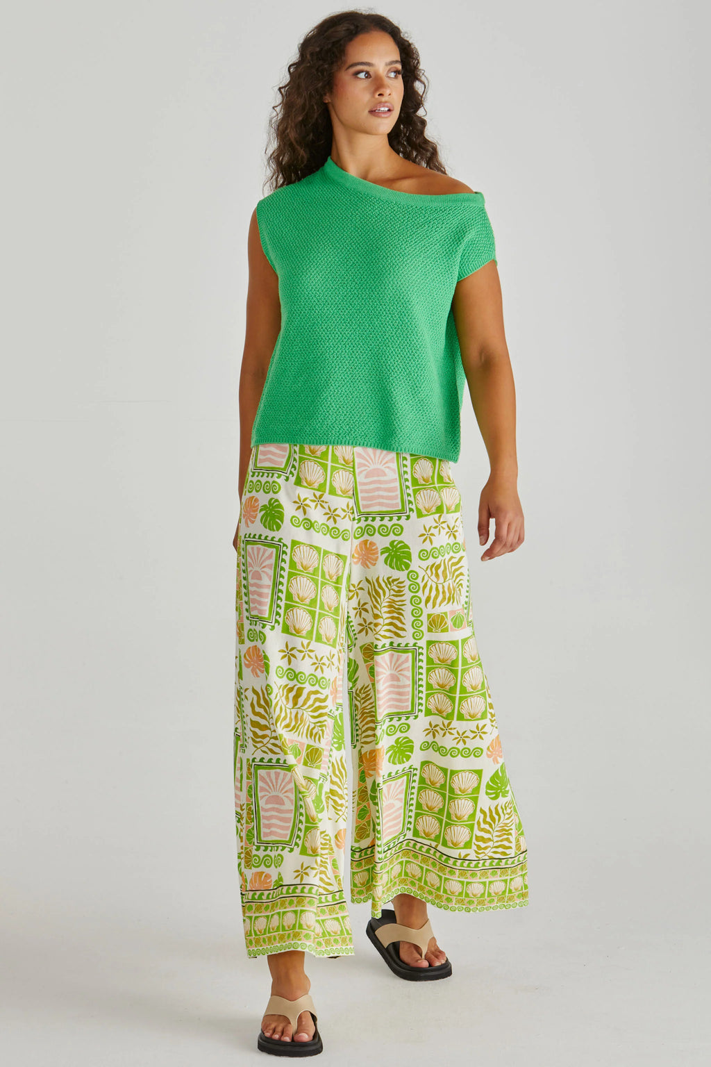 JACI KNIT TOP - Green