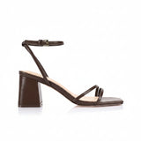 Stevie Block Heel Sandals - Chocolate Brown