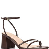 Stevie Block Heel Sandals - Chocolate Brown