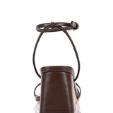 Stevie Block Heel Sandals - Chocolate Brown