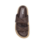 Teagan Flatform Slides - Chocolate Brown
