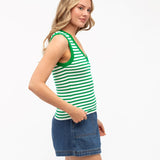 Summer Stripe Ribbed Tank