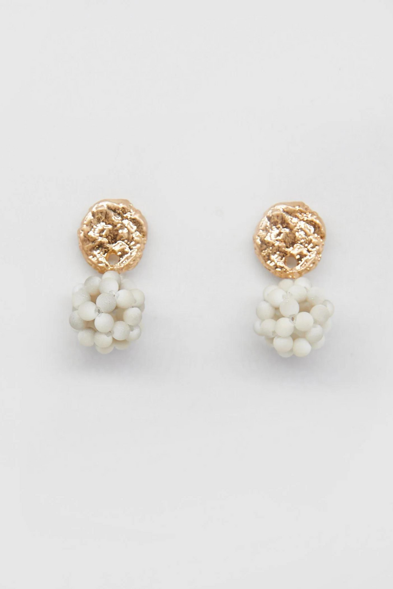 Grey and 2025 gold earrings