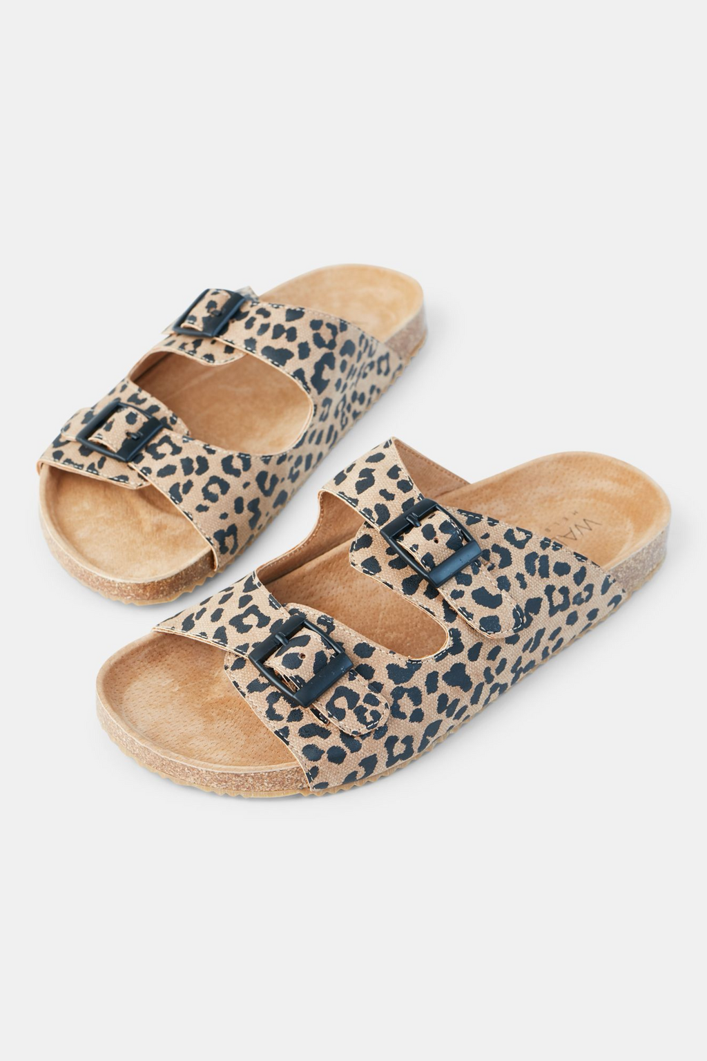 BAILEY SLIDE - Tan Leopard