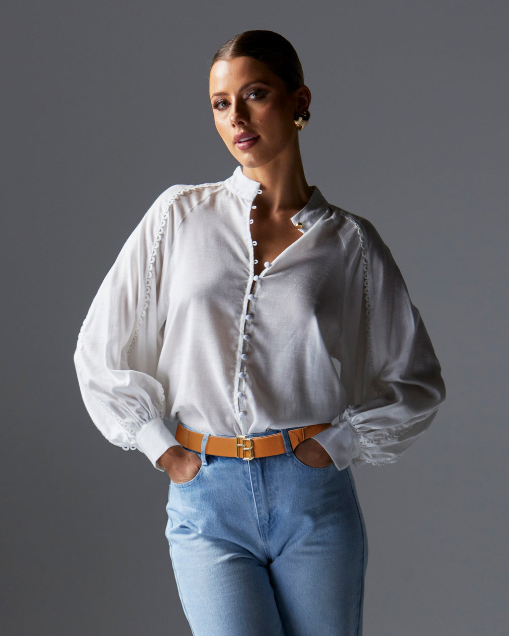 BERRY KISS BLOUSE - Ivory