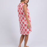 BIARRITZ DRESS - Crimson Print