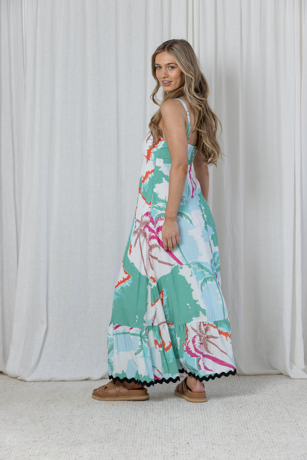 BONNIE MAXI DRESS - Turquoise