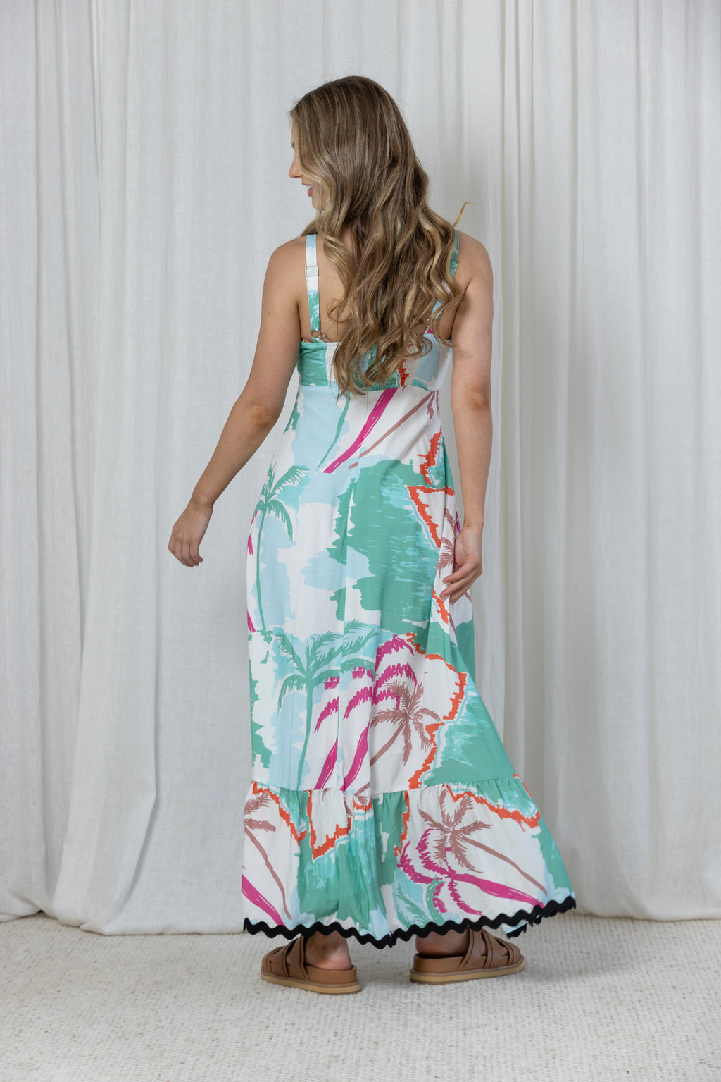 BONNIE MAXI DRESS - Turquoise