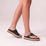 Thor Flatform Thongs - Black