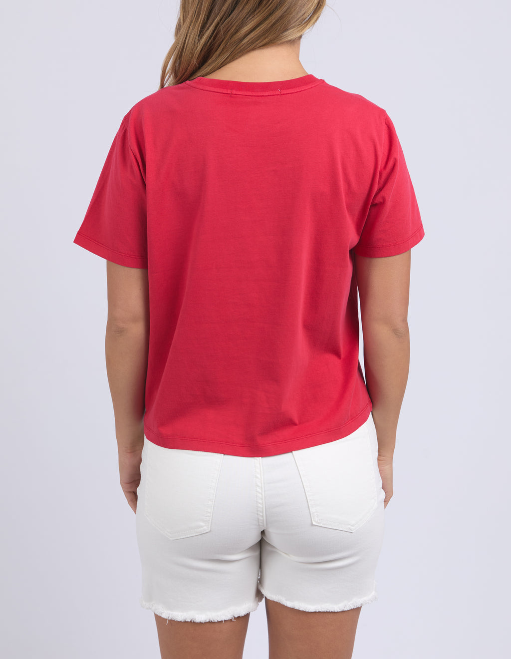 COTE D'AZUR TEE - Crimson