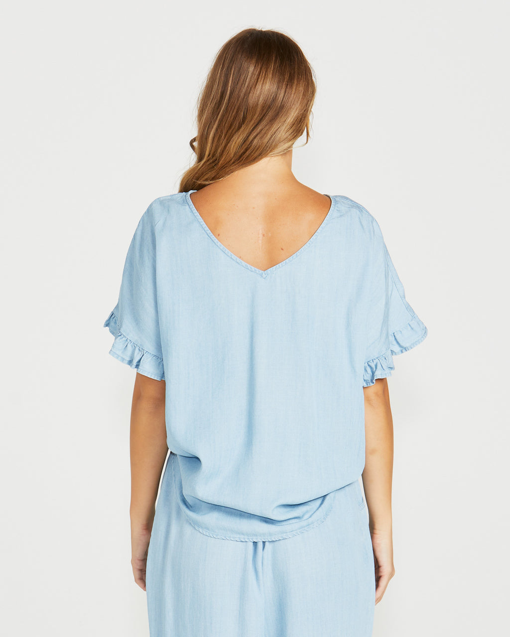 DAVIE TOP - Chambray