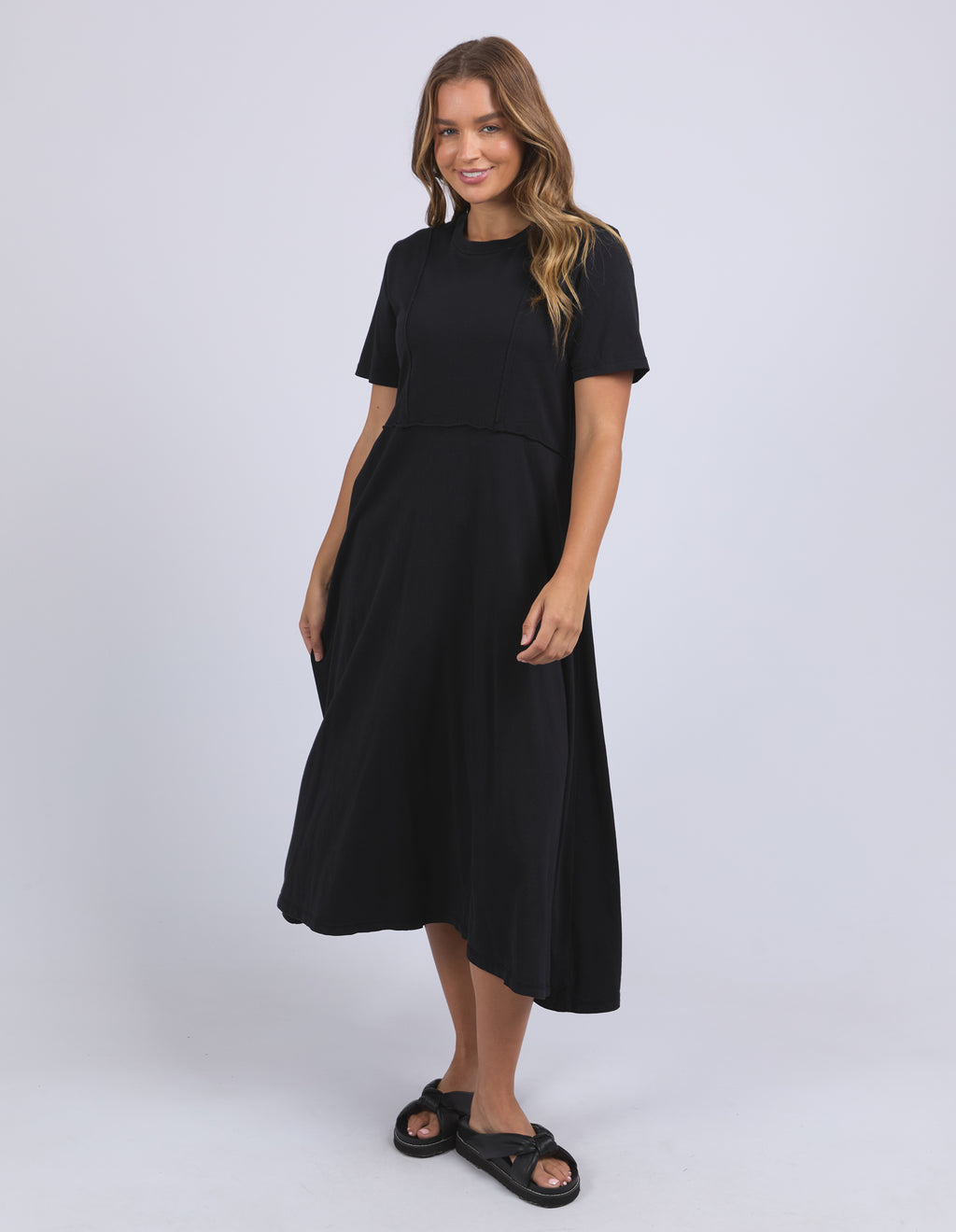 EVA MIDI DRESS - Black
