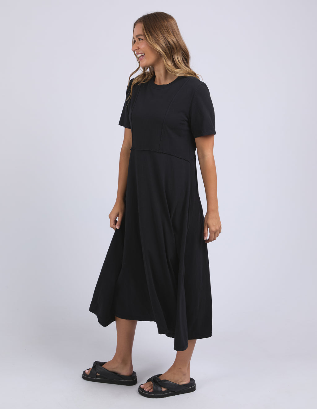 EVA MIDI DRESS - Black